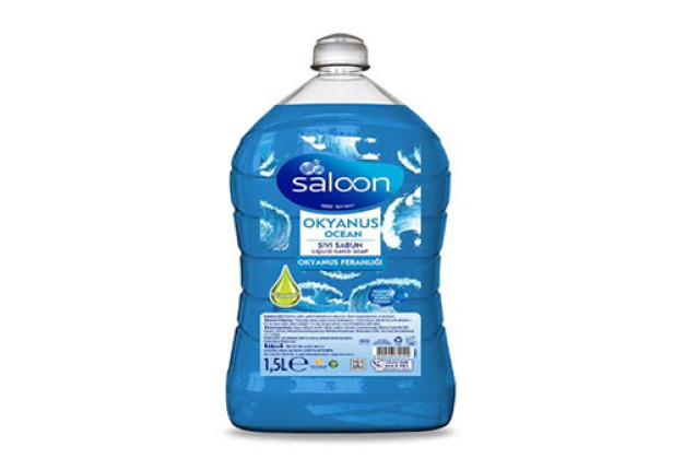Saloon Liquid Hand Wash Ocean Breeze (1.5L) x 8