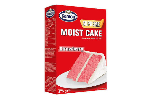 Kenton Supreme Moist Strawberry Cake Mix (375 g) x 12