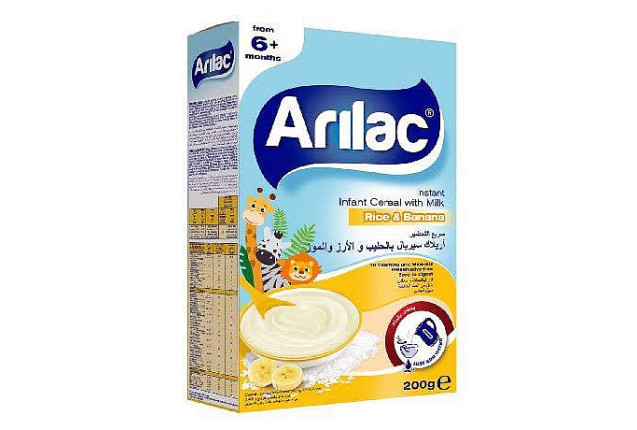 Arılac Infant Cereal with Milk Rice & Banana (200 g) x 12