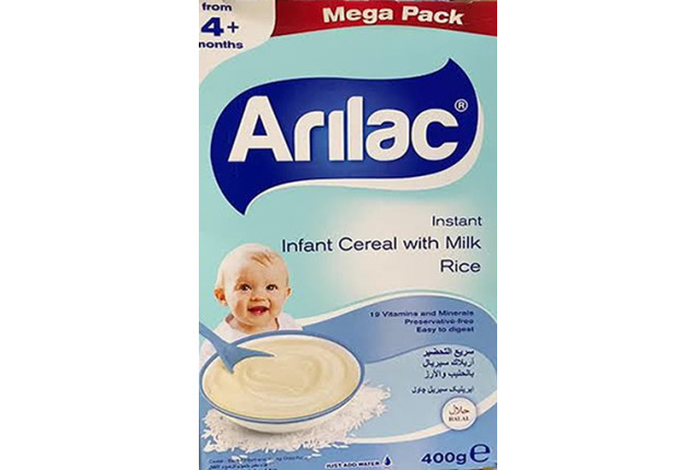 Arılac Infant Cereal with Milk Rice (400 g) x 8