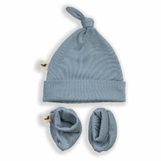 Cotton Booties + Hat Baby