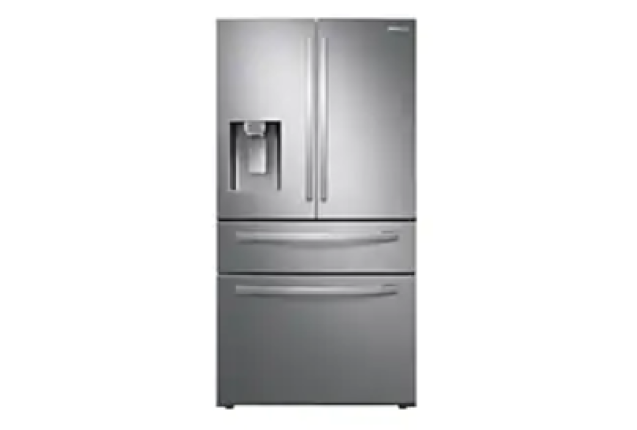 SAMSUNG REFRIGERATOR- FRENCH DOOR- TWIN COOLING PLUS- ICE CUBE MAKER + WATER DISPENSER Model:RF24R72