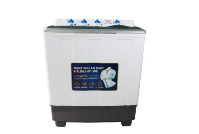 Royal 12KG WASHING MACHINE Twin Tub, - Model(RWMTT120H W)