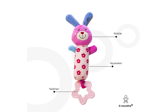 MOON Soft Rattle Toy - Bunny x  1
