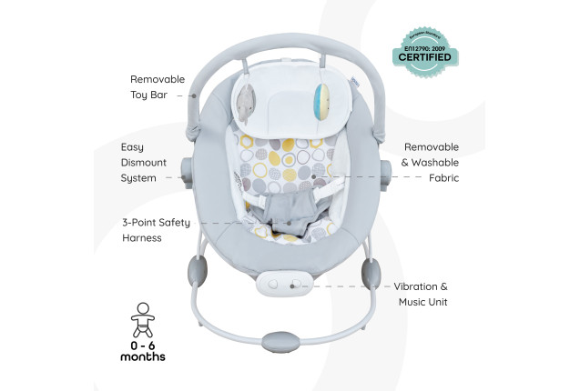 MOON Hopper Baby Bouncer - Grey x  1