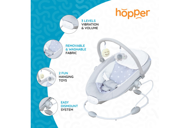 MOON Hopper Baby Bouncer - Grey Star x  1