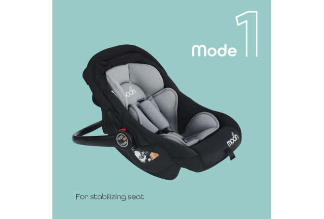 MOON Bibo Baby Carrier/Car Seat - Black