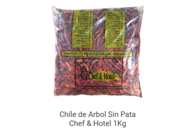 Dried Pepper Chile de Arbol x 20