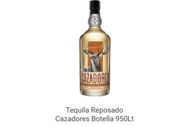 Tequila Reposado Cazadores Botella 950 ml x 10