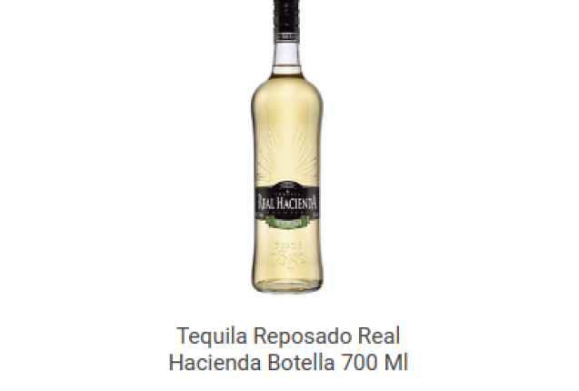 Tequila Reposado Hacienda Botella 700ml x 10