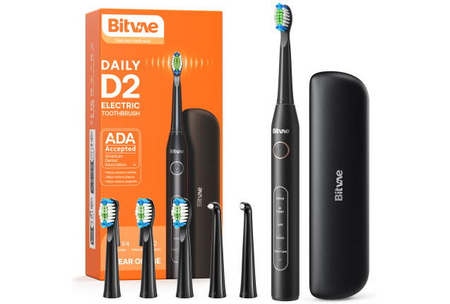 Bitvae BV D2 6 Heads High Profit Electric Sonic Toothbrush with Travel Case x 50