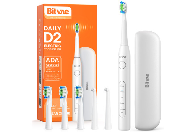 Bitvae BV D2 6 Heads High Profit Electric Sonic Toothbrush with Travel Case x 50