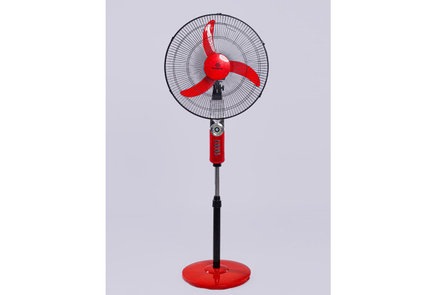 Macnero 18 Inches Rechargeable Standing Fan - Red