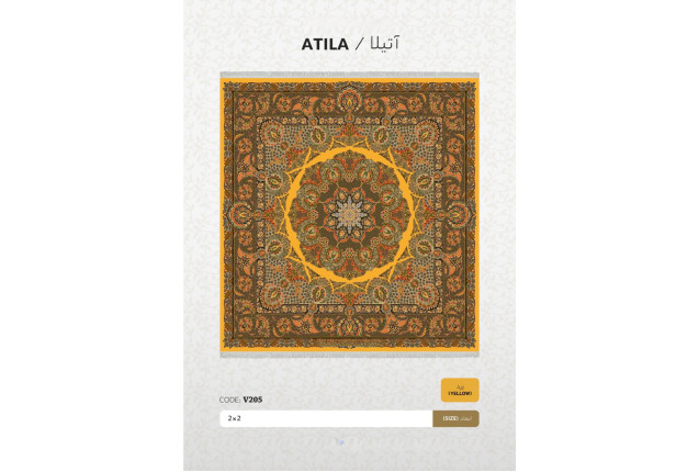 Oriental Rug - Atila Yellow