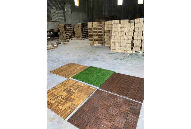 Vietnam Acacia Wood Deck Tiles x 11