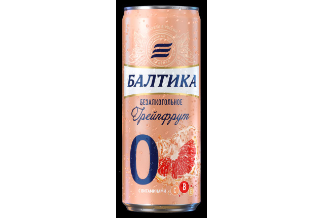 Baltika 0 Grapefruit can x 24