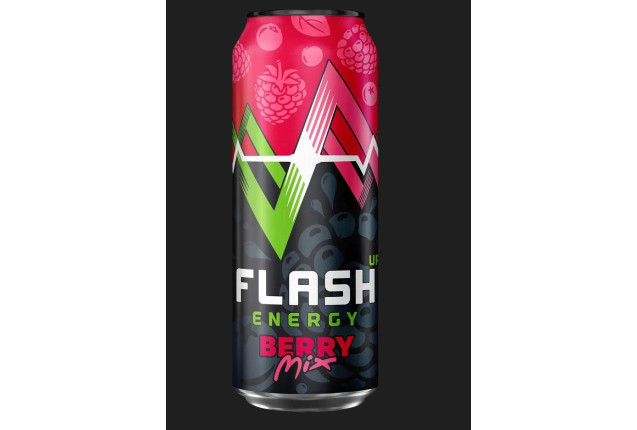 Flash Up Energy Berry Mix can 0,45 x 24