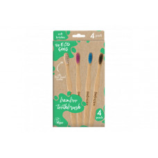 Adult Bamboo Toothbrush 4-p, M