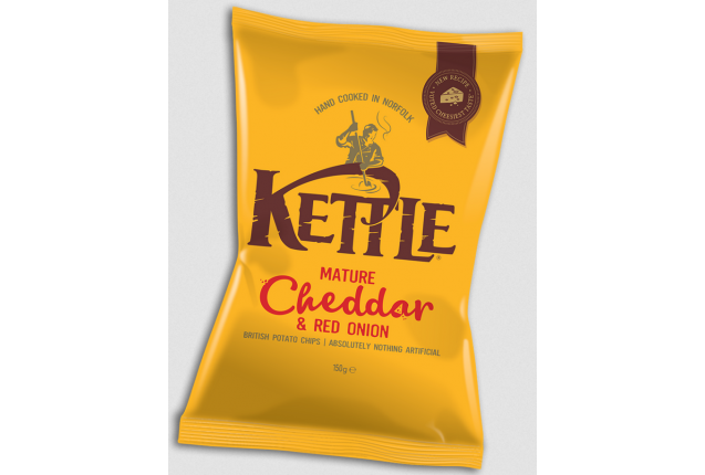Mature Cheddar & Red Onion Chips 250g x 8
