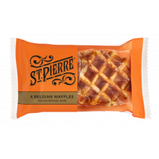 Belgian Sugar Waffles with Butter 4 pack