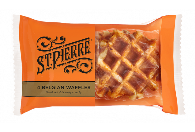 Belgian Sugar Waffles with Butter 4 pack x 10