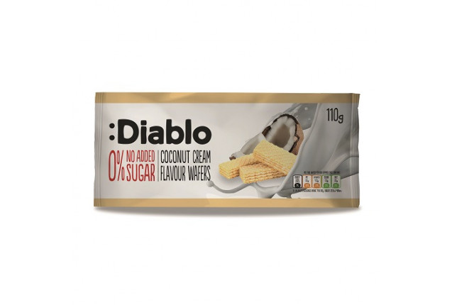 :DIABLO WAFERS COCONUT FLAVOUR 0% Sugars added 160 x 26