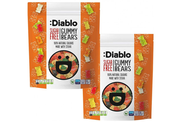:Diablo Gummy Bears Sweets 75g x 16