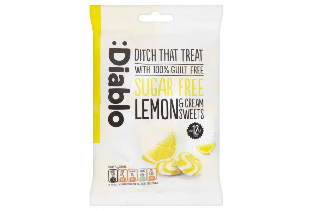 :Diablo Lemon & Cream Sweets 75g x 16