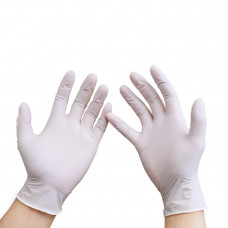 Latex Exam Glove, M=5.0g, Natrual White 