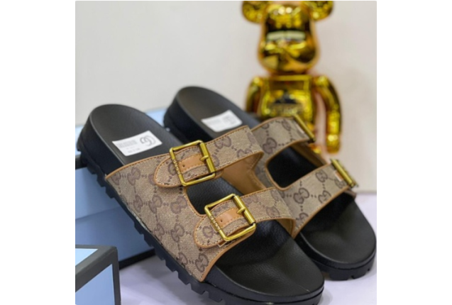 Black Gucci Casual Sandals