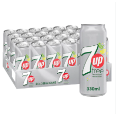 7UP FREE 33cl- CAN x 24