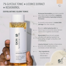 7% Glycolic Tonic + 2% Resveratrol + Licorice Extract- Exfoliating Glow Tonic