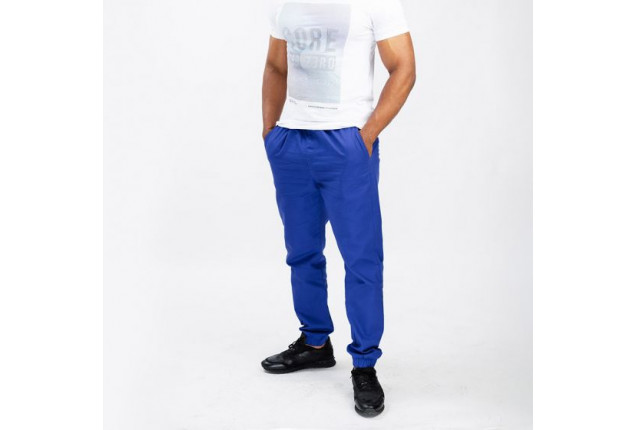 MENS CHINOS JOGGER IN BLUE x 5