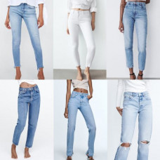 ZARA WOMENS JEANS IN VARIOUS STYLES AND COLOUR x 10