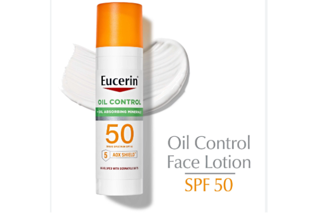 Eucerin Sun Oil Control SPF 50 Face Lotion - 2.5oz