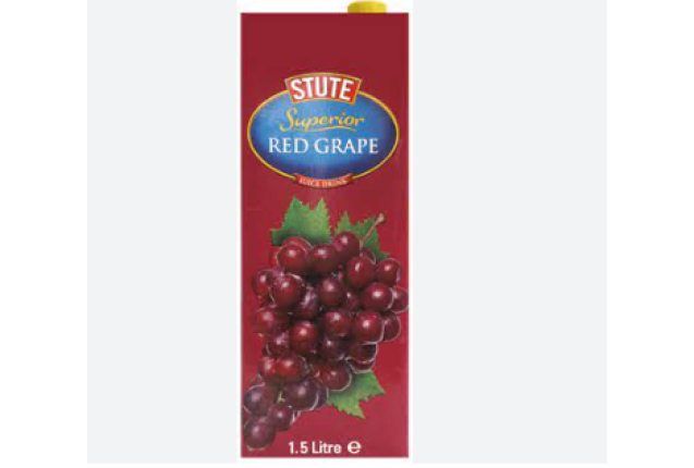 Superior Red Grape Juice Drink - 1.5L x 8
