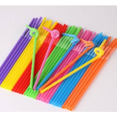 Flexible disposable drinking straws - x 