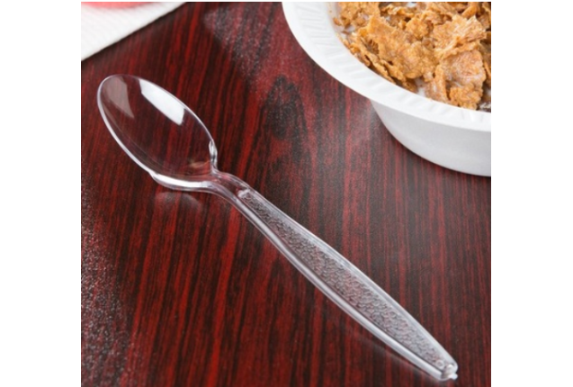 Clear Plastic Spoon x 50
