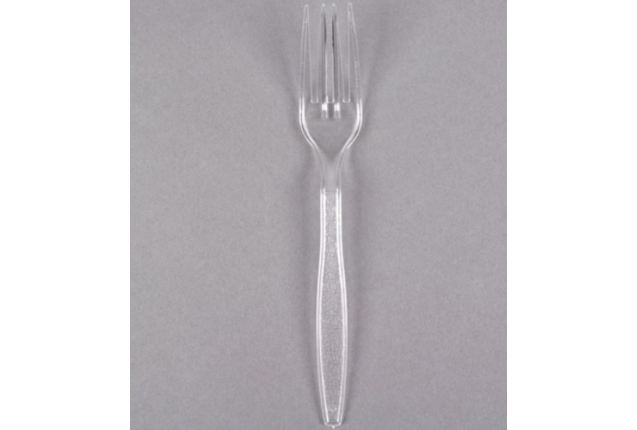 Clear plastic forks x 50