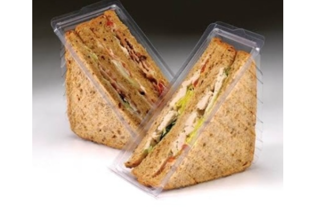 Sandwich Clear Wedge Pack x 50