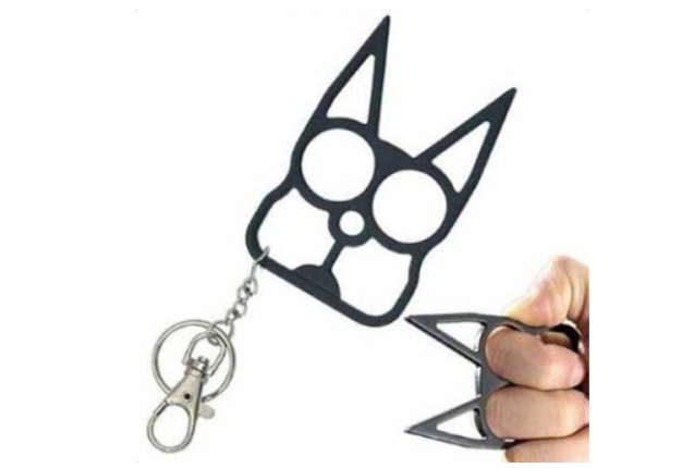 Self Defense Kitty Keychain
