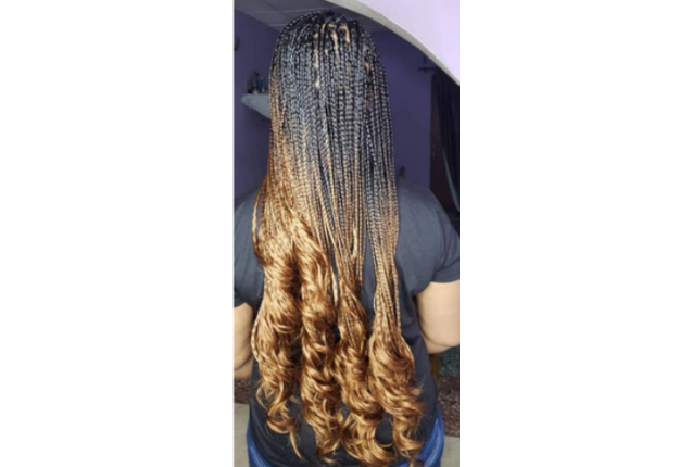 Ombre Curly Braiding hair