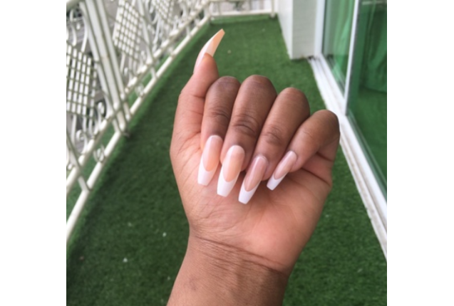 Nude French White Tips - 03