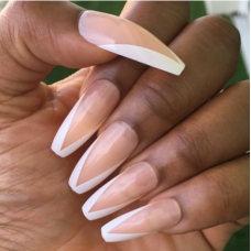 Nude French White Tips - 02