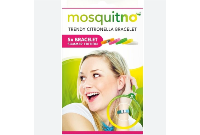 MosquitNo Trendy Insect Repellent Regular Bracelets 5-Pack Classic Citriodiol x 12
