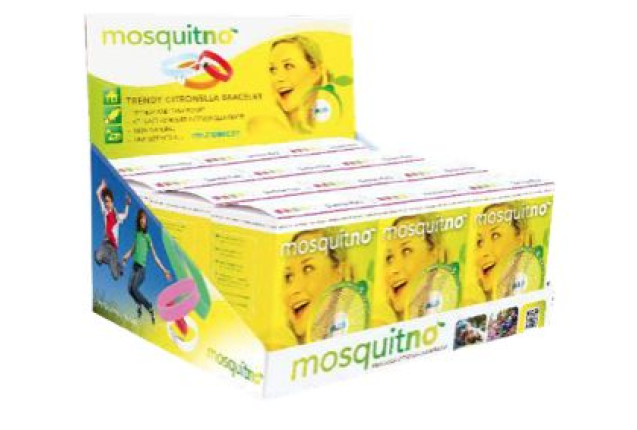 MosquitNo Counter display for 50 bracelets