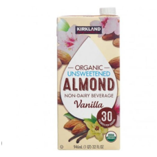 Kirkland Organic Unsweetened Almond Milk - Vanilla - 946ml x 6