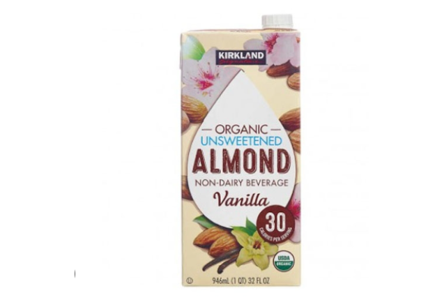 Kirkland Organic Unsweetened Almond Milk - Vanilla - 946ml x 6