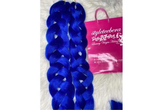 Kanekalon hair #blue x  1