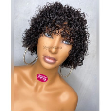 Loose curly bang wig x  1